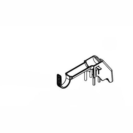 Tragegriff in anthrazitgrau mit gebogener Halterung und mehreren Stützen.