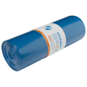 Blaue 120L LDPE Abfallsäcke von Deiss Emil KG, 700x1100mm.