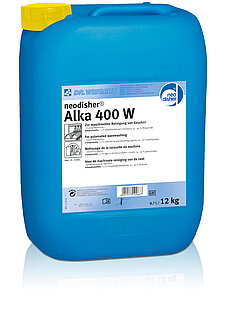 Neodisher Alka 400 W alkalisches Reinigungsmittel im 12 kg Kanister für gewerbliche Reinigung.