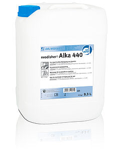 Neodisher Alka 440 in einem 12 kg Kanister, ideal für die Reinigung von Maschinen.