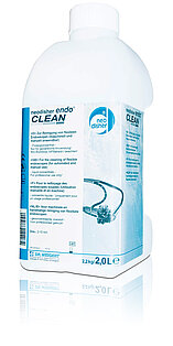 Neodisher endo Clean 2L Flasche mit Reinigungsmittel für medizinische Instrumente in der Zahnmedizin