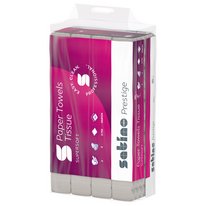 Handtuchpapier Satino Prestige, 20,6x24cm, 2lagig, hochweiß, Zellstoff.