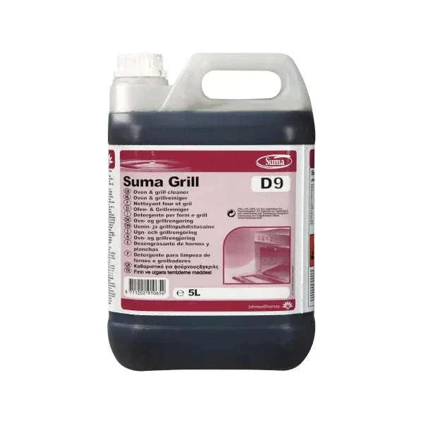5L Kanister Suma Grillreiniger D9 alkalischer Profi-Reiniger für Grill- und Ofenreinigung