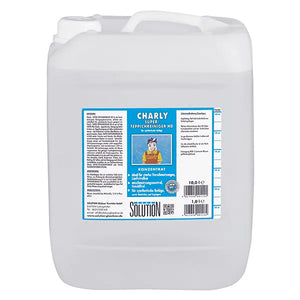 10 Liter Kanister Charly Superteppichreiniger HD für Teppiche und Polstermöbel in Blau und Weiß