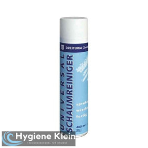 Dreiturm Universal-Schaumreiniger 400ml Sprühdose mit Aufschrift "Sprüh wisch fertig".