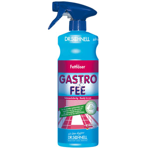 Gastrofee 500ml Flasche mit Sprühpumpe aus robustem Material für die Gastronomie.