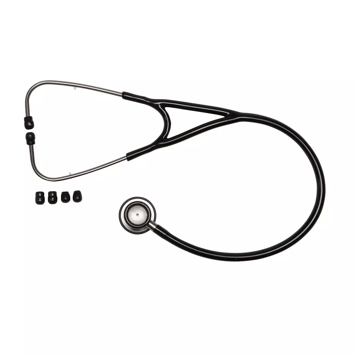 Med-Comfort flat head stethoscope, black, 1 pc.