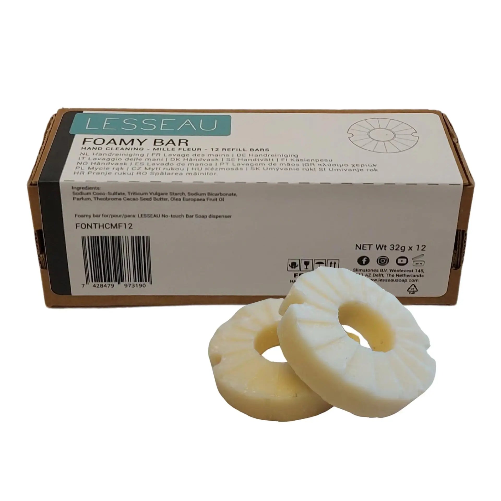 Lesseau Natürliche Schaumseife, 12 St/Pk.