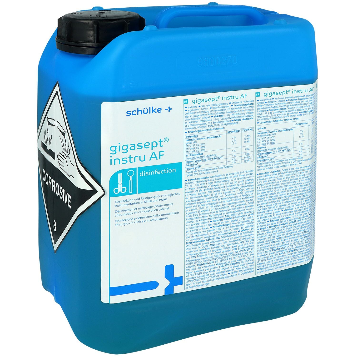 Gigasept Instru AF Instrumentendesinfektion 5L Kanister, geruchsneutral.