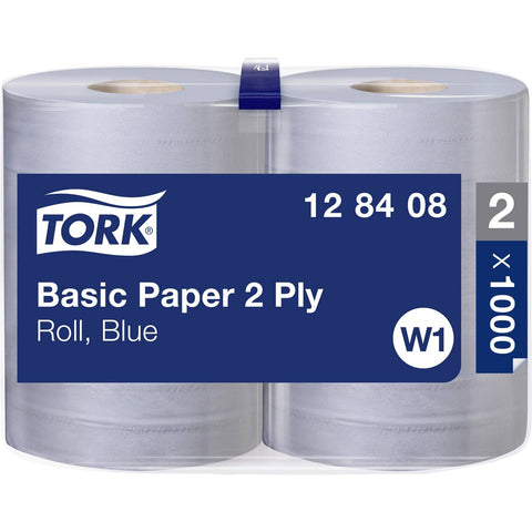Tork Papierwischtücher Standard Blau, 2lagig, 37x34 cm, 340 m Rolle