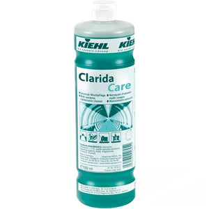 1-Liter-Flasche Clarida Care mit feuchtigkeitsspendender Lotion für alle Hauttypen.