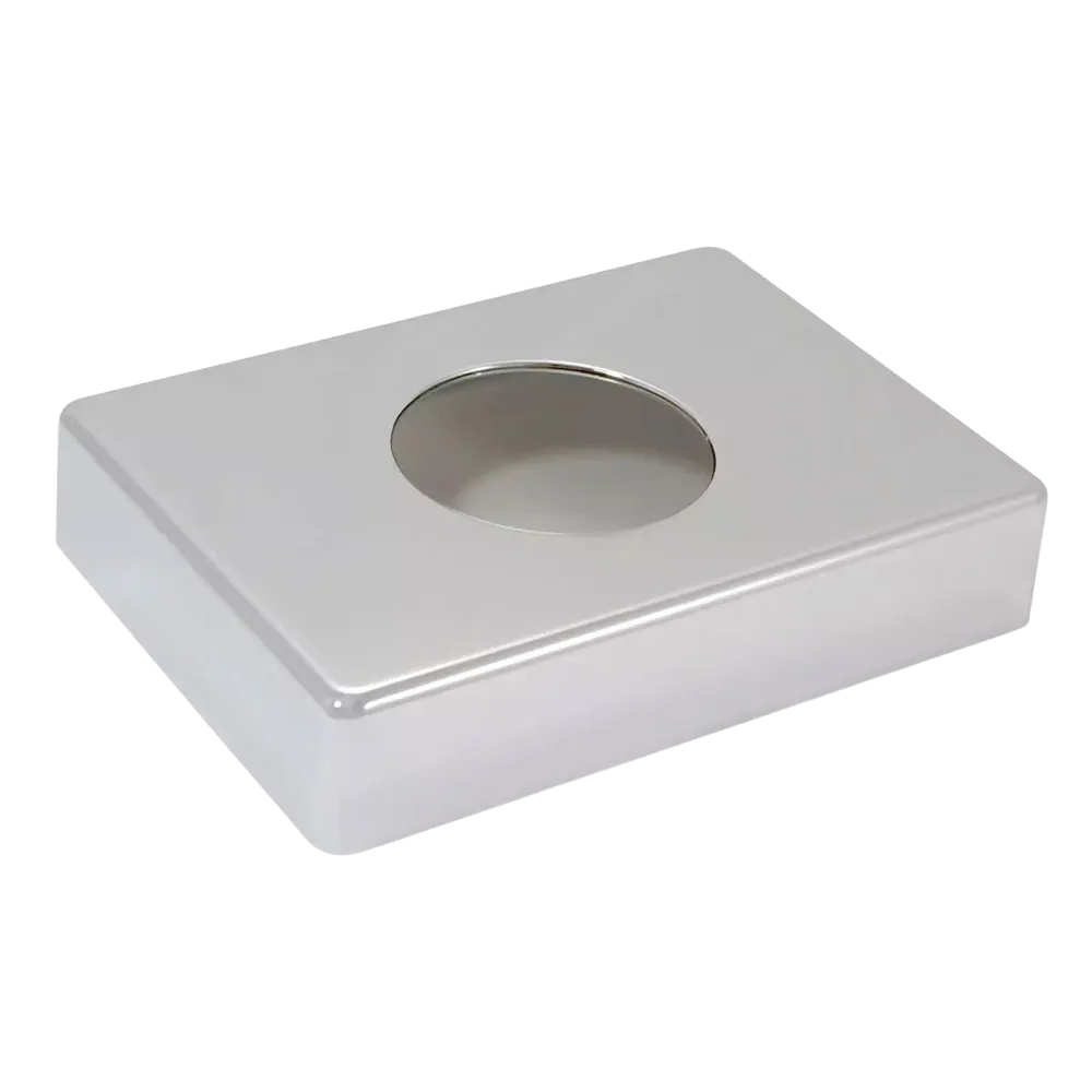 Medizinische Produkte -PE- Hygienebaghalterung aus Kunststoff, chromfarben glänzend, 1 St. 140x95x26mm,