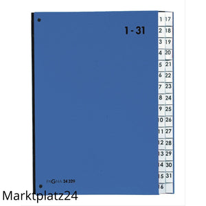 PAGNA 24329-02 PULTORDNER 1-31 BLAU - Marktplatz24
