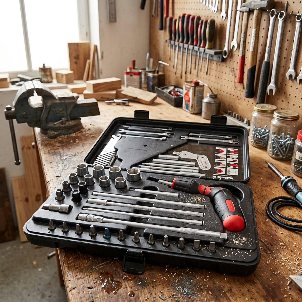 Würth Schraubendreher-Set mit Pistolengriff und LED, 37-teilig