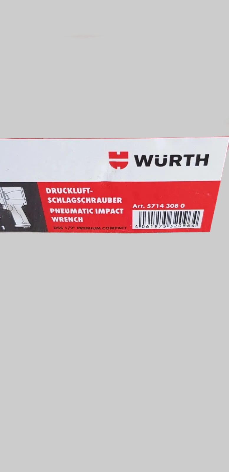 Würth Druckluft-Schlagschrauber DSS 1/2 Zoll Premium Compact