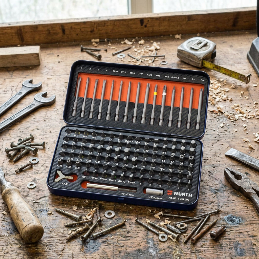 Würth Bit-Sortiment 105-teilig in Metallsortierbox