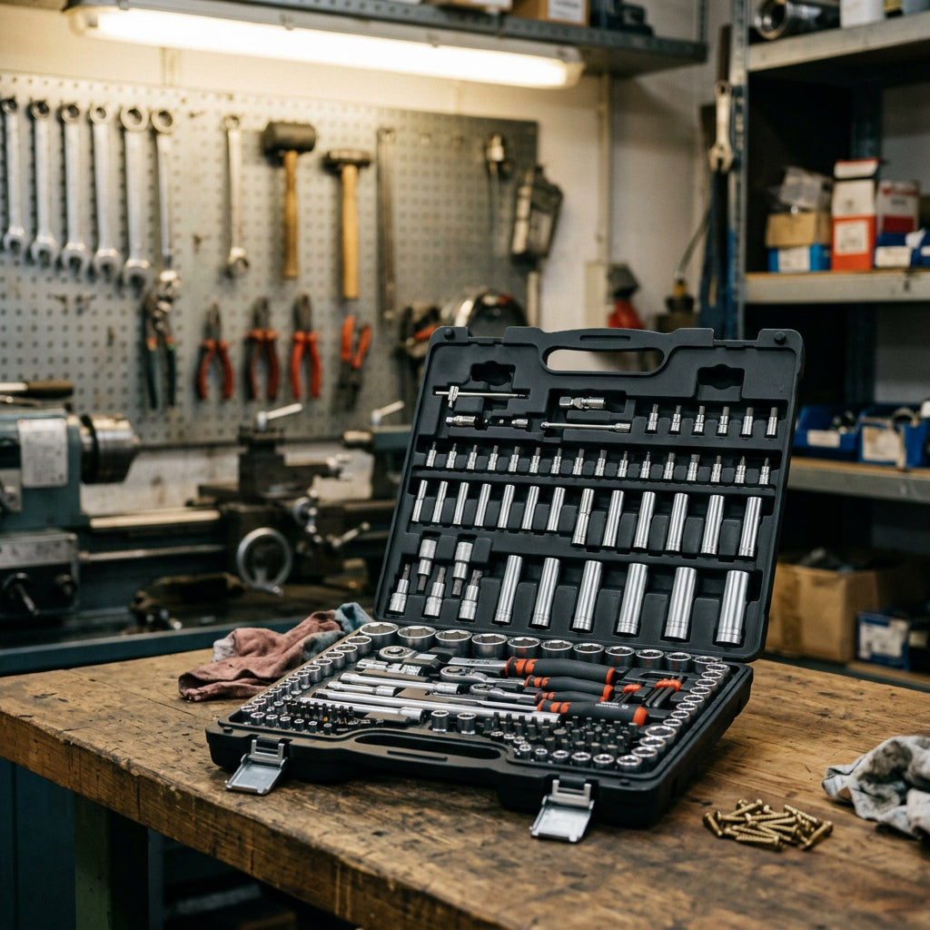 Würth Steckschlüsselsatz 1/4, 3/8 und 1/2 Zoll, 77-teilig