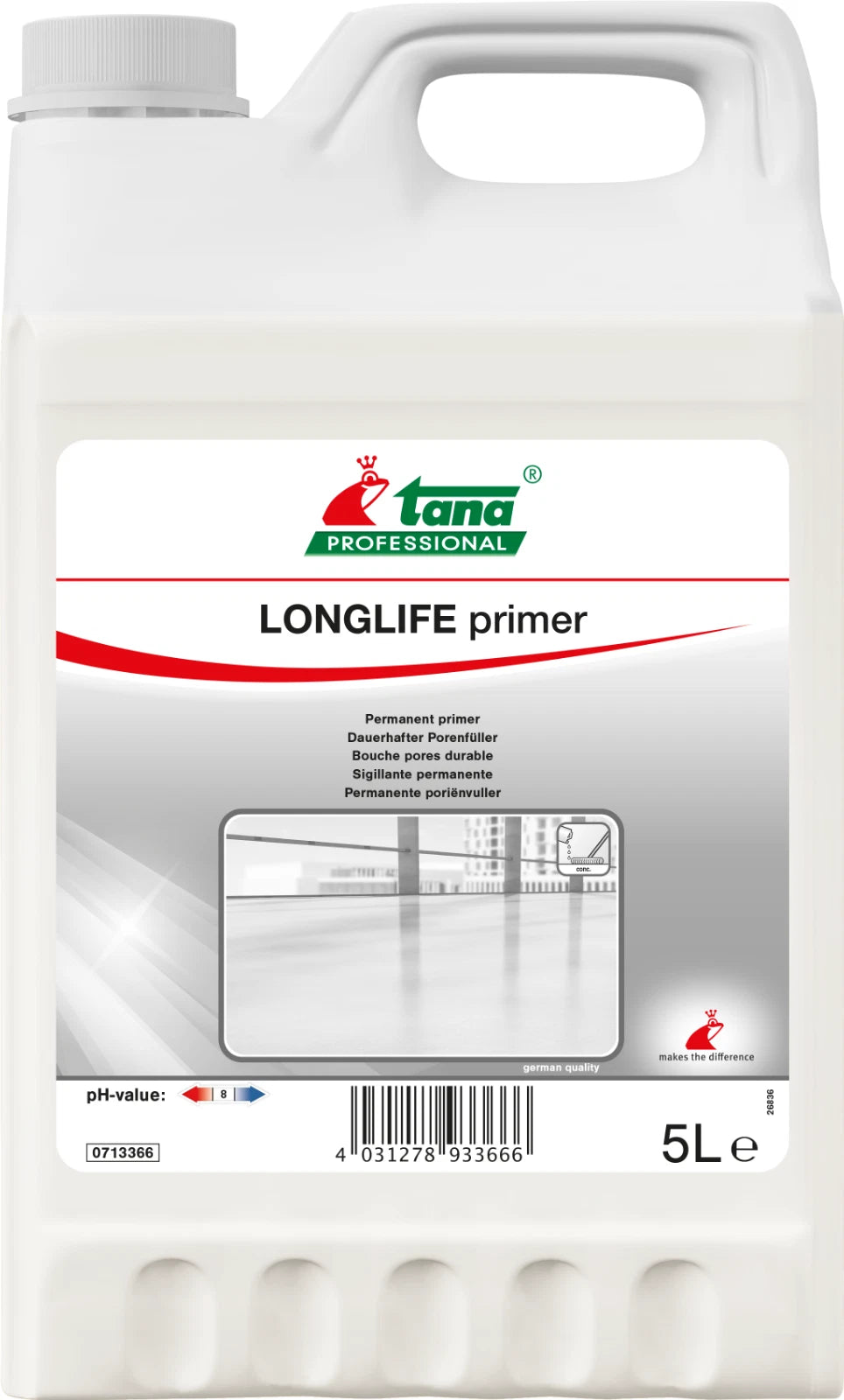 Tana Longlife Primer, 5L Kanister mit deutscher Qualitätsangabe.