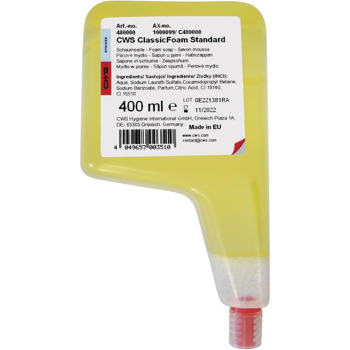 Gelbe 400ml Flasche Classic Foam Antibact mit Zitrusduft für antibakterielle Reinigung