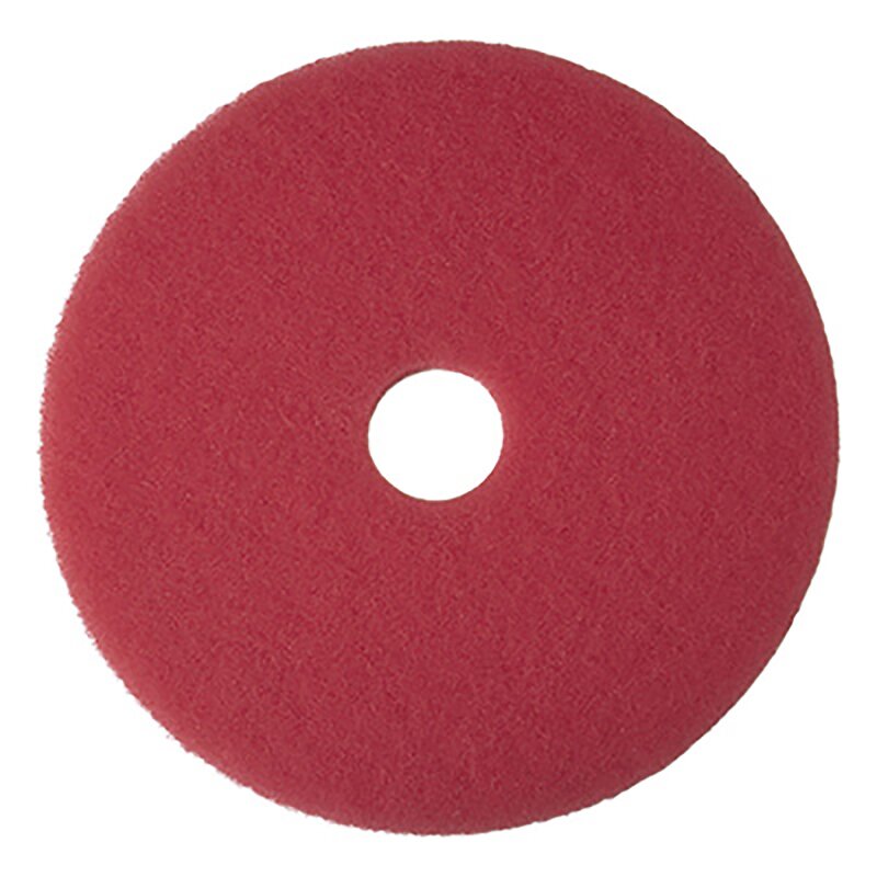 Rotes 330mm Reinigungs Pad mit Loch in der Mitte.