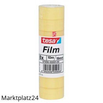 Transparentes Klebeband TESA Standard 19 mm breit und 10 m lang im handlichen Spender
