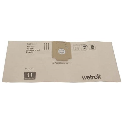 Wetrok Papierbeutel MonoDuro mit Artikelnummer 42636 und der Nummer 11.
