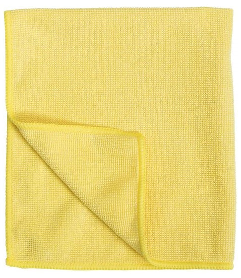 Ein gelbes, saugfähiges Reinigungstuch in Gelb, 35x40cm.