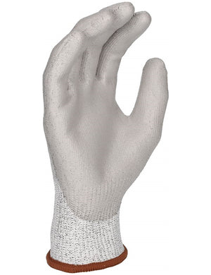 Graue Pro-PU Handschuhe in Größe 9, 12 Paar, mit rutschfester Oberfläche und atmungsaktiver Konstruktion.