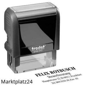 TRODAT 5430/L TEXTSTEMPEL S-FÃ„RB 41X24MM - Marktplatz24