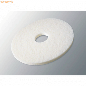 Reinigungspad DynaCross Superpad 500mm Weiß für schonende und effiziente Bodenreinigung