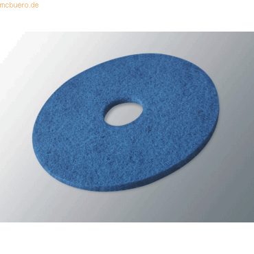 Blau Superpad Reinigungs-Pad, rund mit Loch, 430 mm Durchmesser.