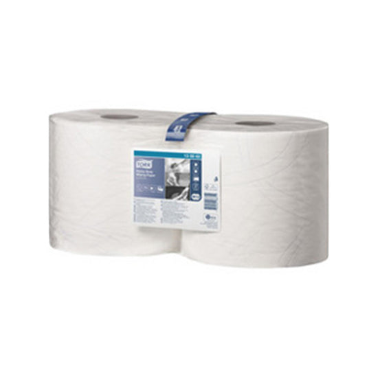Tork Extra Starke Mehrzweck Papierwischtücher, 24x34cm, 2lg - innovative blaue Linienprägung, 2 Ro. á 500 Tü.