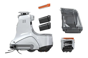 Saugroboter ZACO X1000 mit Wischfunktion und Zubehörteilen